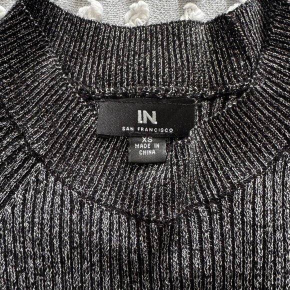 I.N. San Francisco | Grey Lurex Sweater Dress size XS - Picture 7 of 8